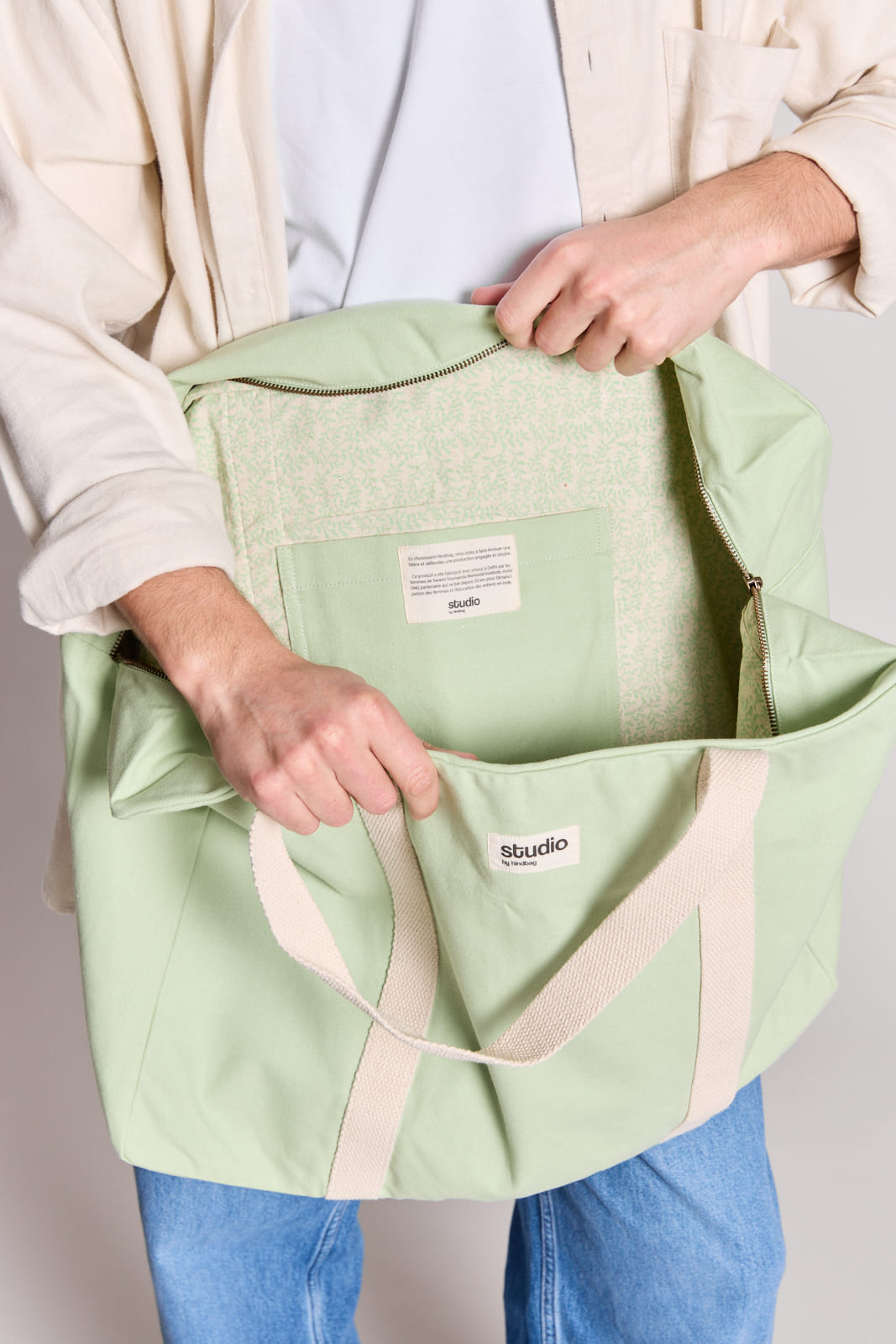 Sac week-end Gabriel Vert d'eau